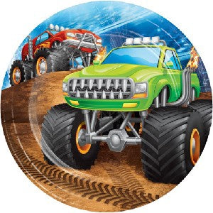 Monster Truck Dessert Paper Plates Pack of 8