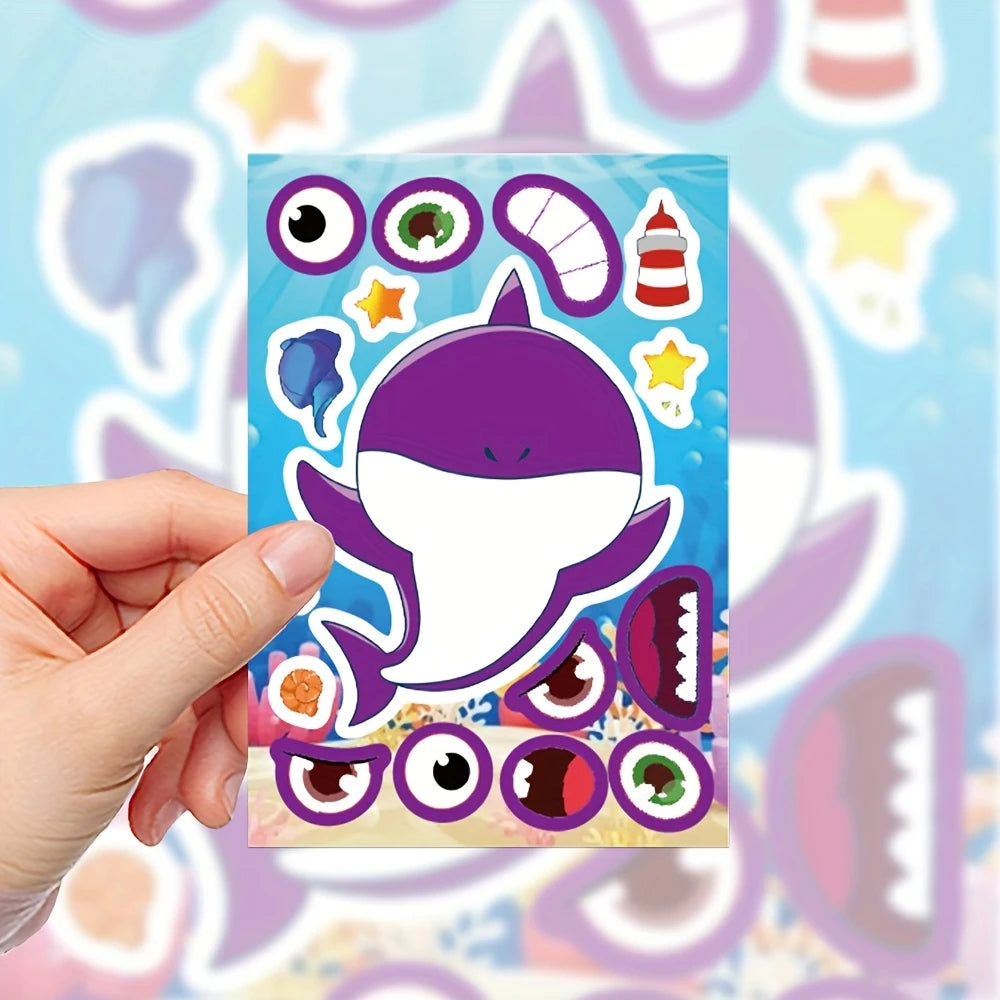 Baby Shark DIY Sticker Set Pack of 8