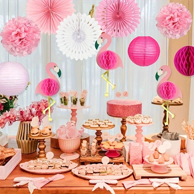 Tropical Pink Flamingo Party Decorations