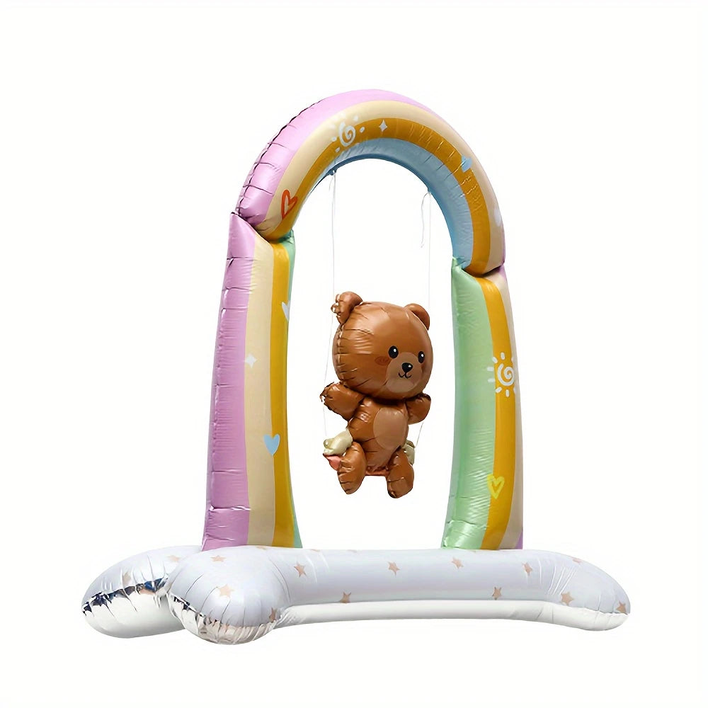 3D Standing Swing Bear Foil Balloon