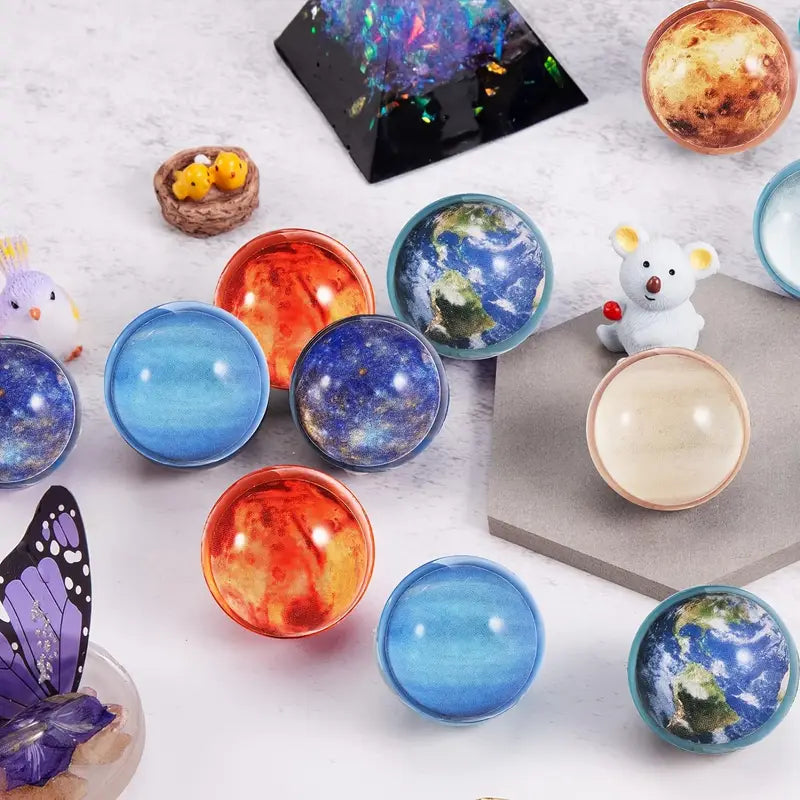 Space Solar System Eight Planets Bouncy Balls Pack of 24