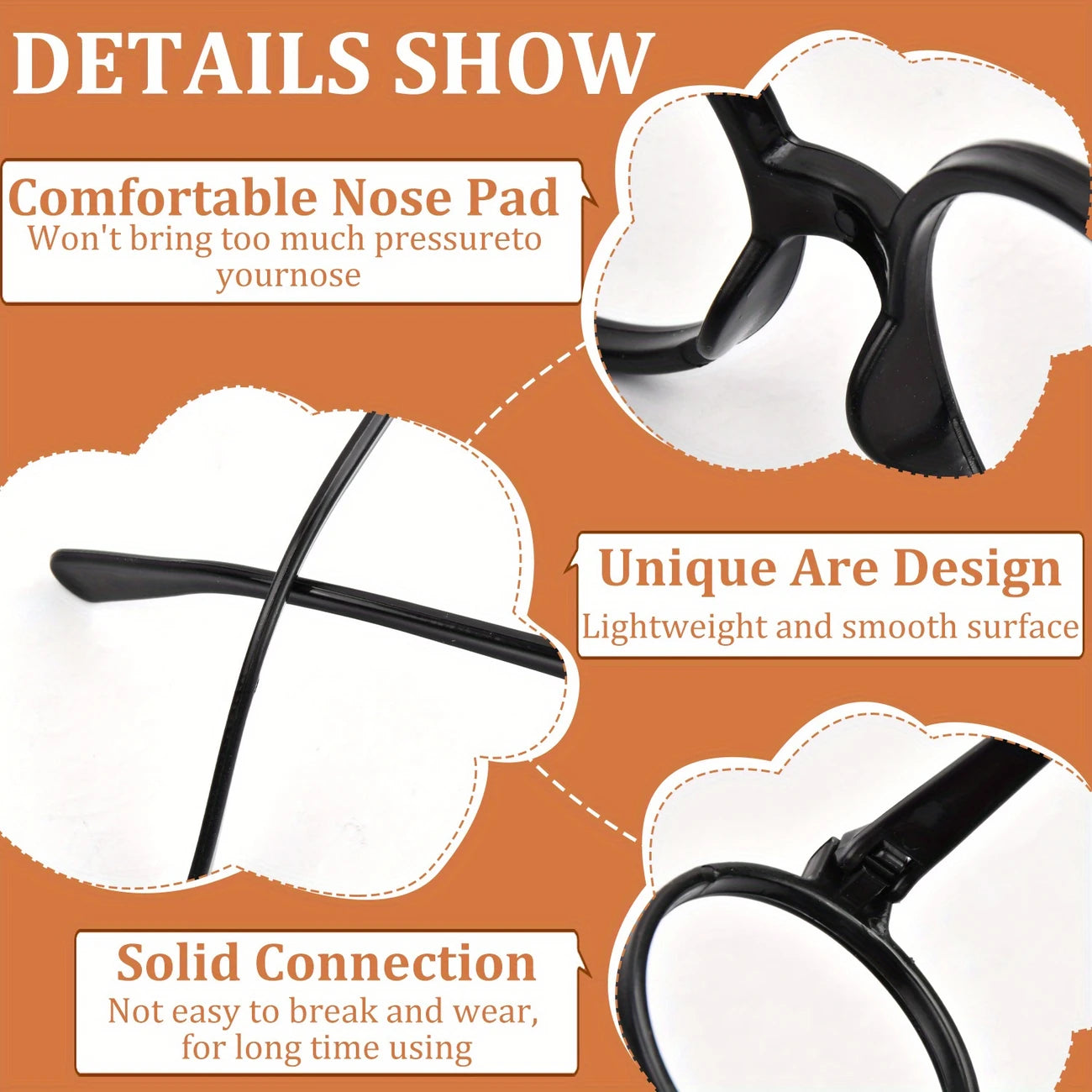 Harry Potter Plastic Round Glasses Frames Pack of 5