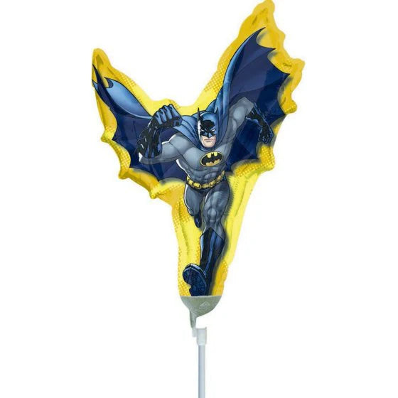 Batman Action Shape 35cm Foil Balloon On Stick