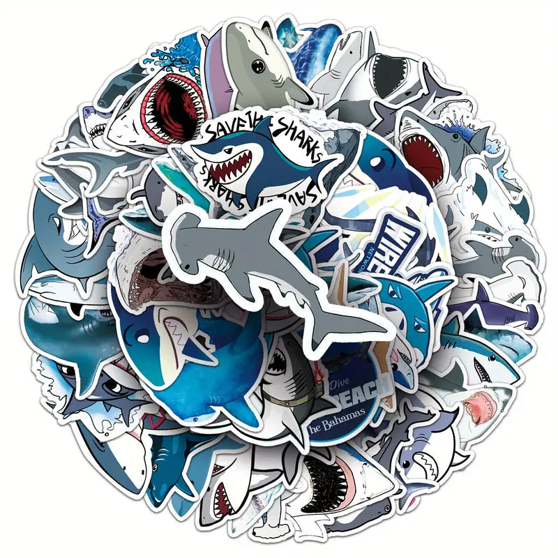 Shark Stickers Pack of 50