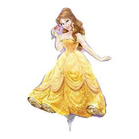 Princess Belle 35cm Foil Balloon On Stick