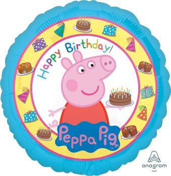 Peppa Pig Happy Birthday 45cm Foil Balloon