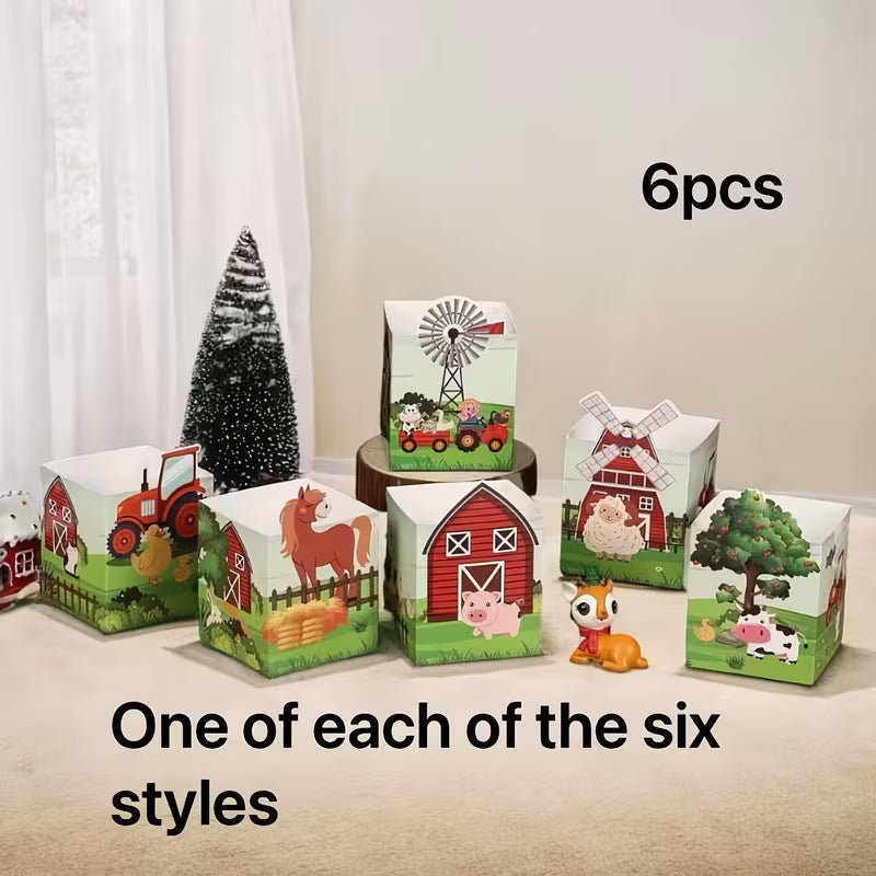 Farm Animal Party Favors Party Box Pack of 12