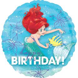 Ariel Dream Big Happy Birthday 45cm Foil Balloon