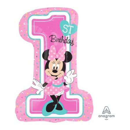 Minnie's 1st Birthday Supershape Foil Balloon