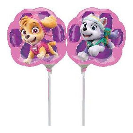 Paw Patrol Skye & Everest 35cm Foil Balloon On Stick