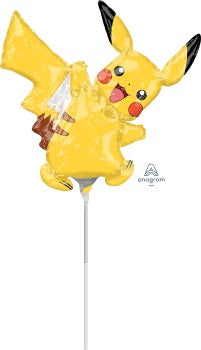 Pikachu 35cm Foil Balloon On Stick