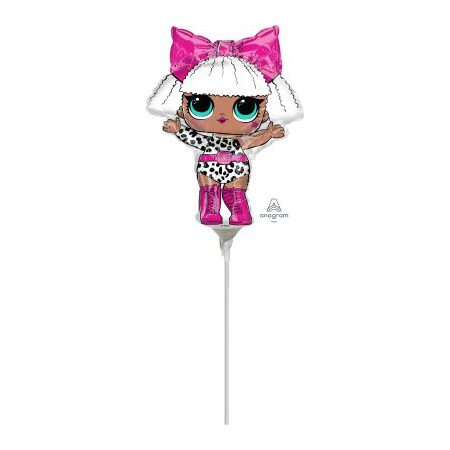 LOL Suprise Diva 35cm Foil Balloon On Stick