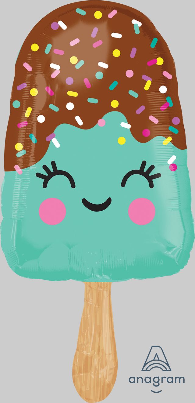Happy Ice Cream Bar Supershape Foil Balloon