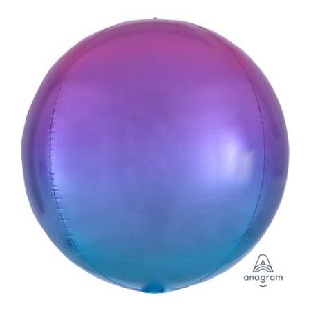 Ombre Pink & Blue Orb Foil Balloon