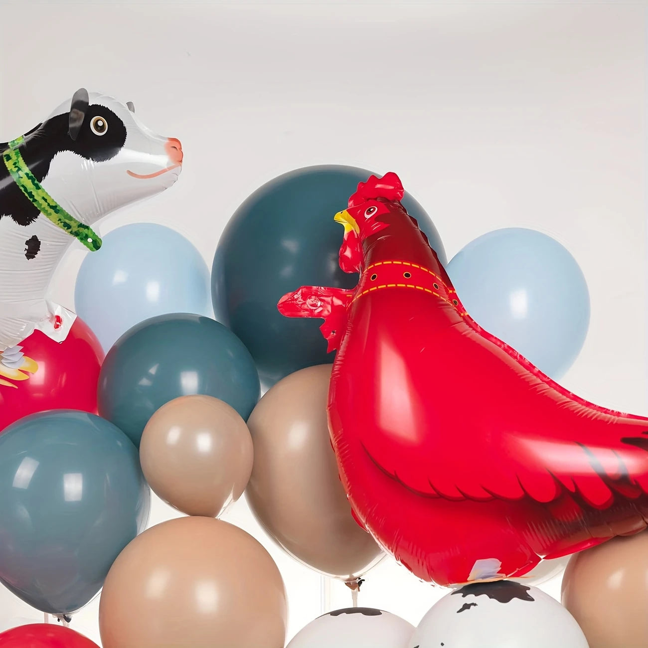 Farm Blue Red Balloon Garland Arch Set