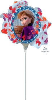 Frozen 2 Satin 35cm Foil Balloon On Stick