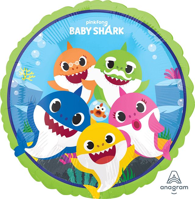 Baby Shark 45cm Foil Balloon
