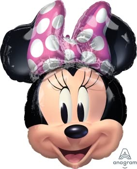 Minnie Mouse Forever Head Supershape Foil Balloon