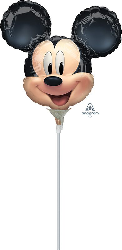 Mickey Mouse Forever Head 35cm Foil Balloon On Stick