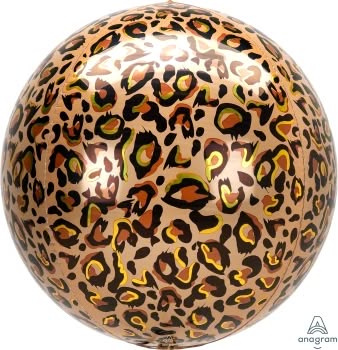 Leopard Print Orb Foil Balloon