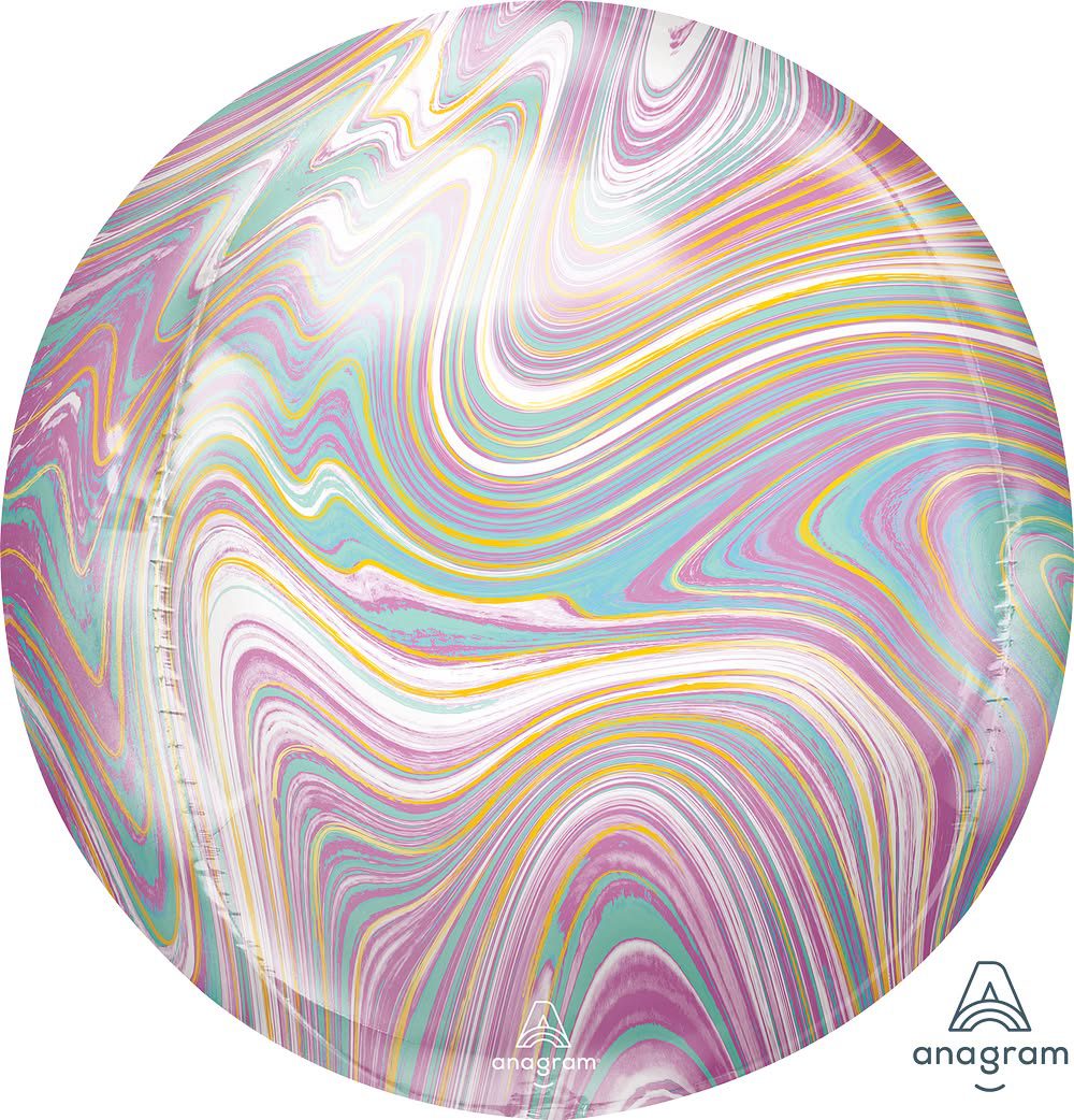 Marblez Pastel Orb Foil Balloon