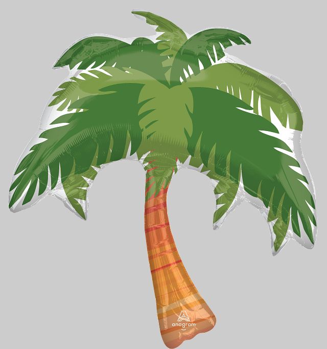 Beach Life Palm Tree Supershape Foil Balloon