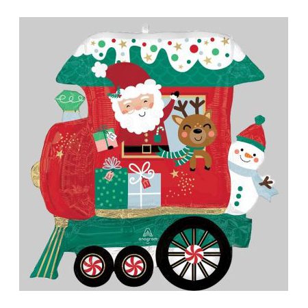 North Pole Express Train Super Shape Foil Balloon