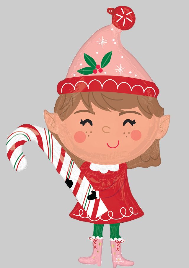 Merry Christmints ELF Supershape Foil Balloon
