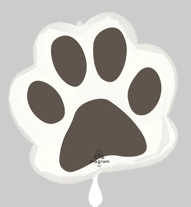 Pawsome Party Paw Print Supershape Foil Balloon