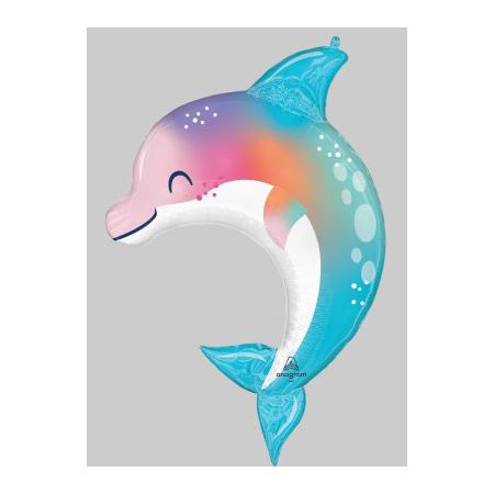 Under The Sea Dolphin Super shape Foil Balloon