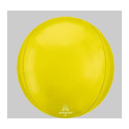 Vibrant Yellow Orb Foil Balloon