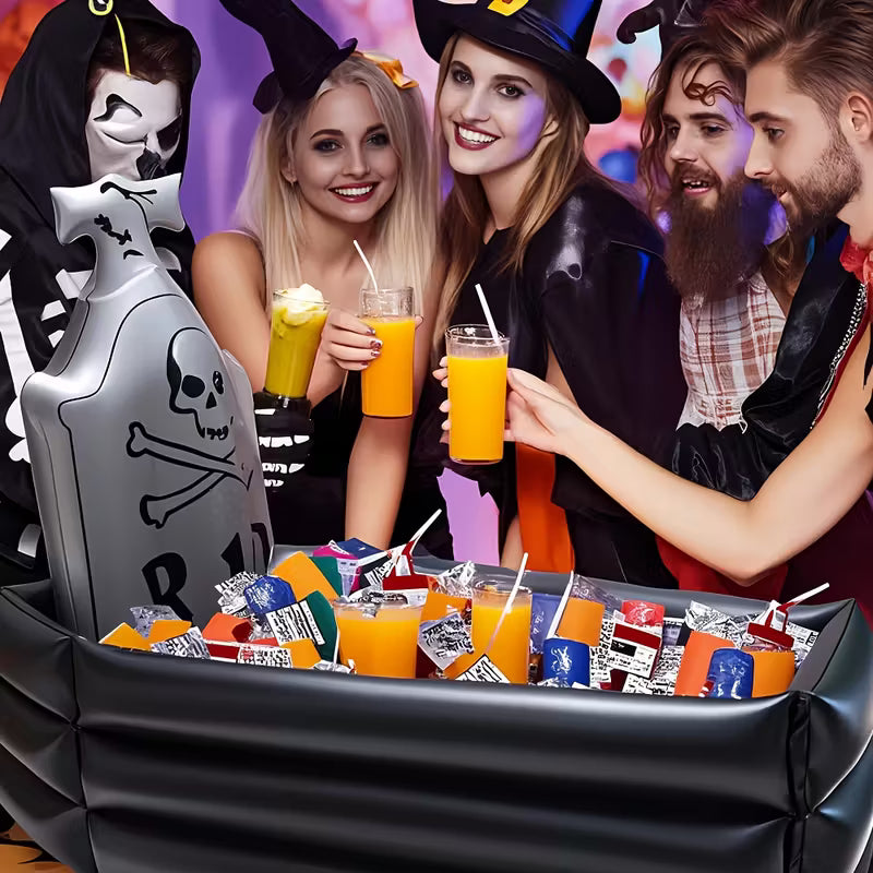Inflatable PVC Graveyard Tombstone Drinks Holder