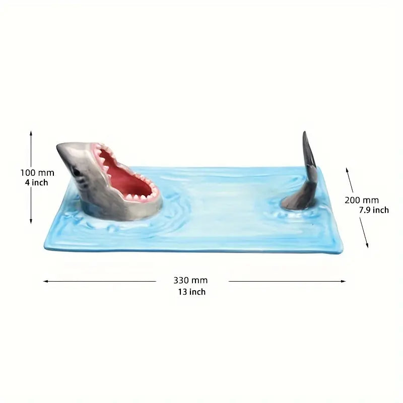 Shark Ceramic Sushi Platter
