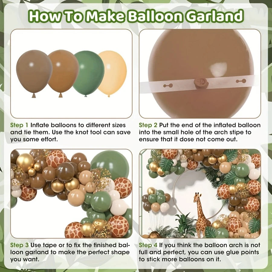 Jungle Safari Balloon Garland Kit