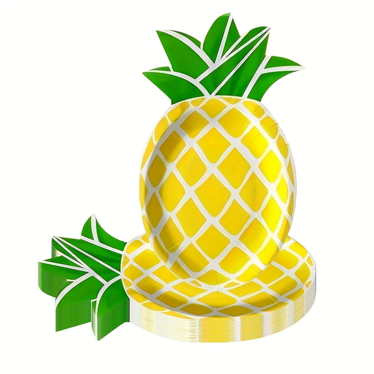 Pineapple Themed Paper Plates Pack of 25