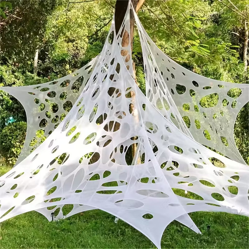 Stretchable Halloween Spider Web Decoration