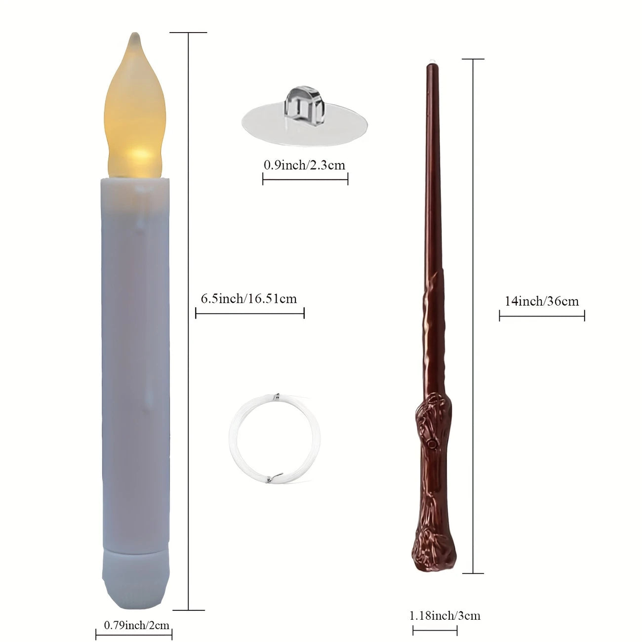 Enchanted Wand LED Hanging Candles