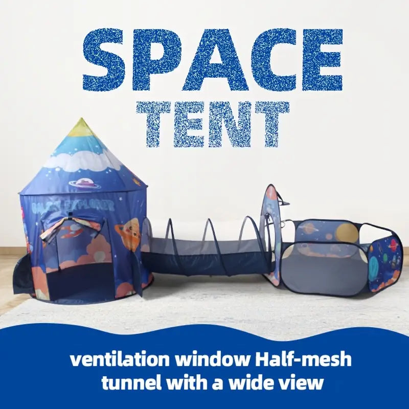 Space Play Tent Set Crawl Tunnel & Ball Pit