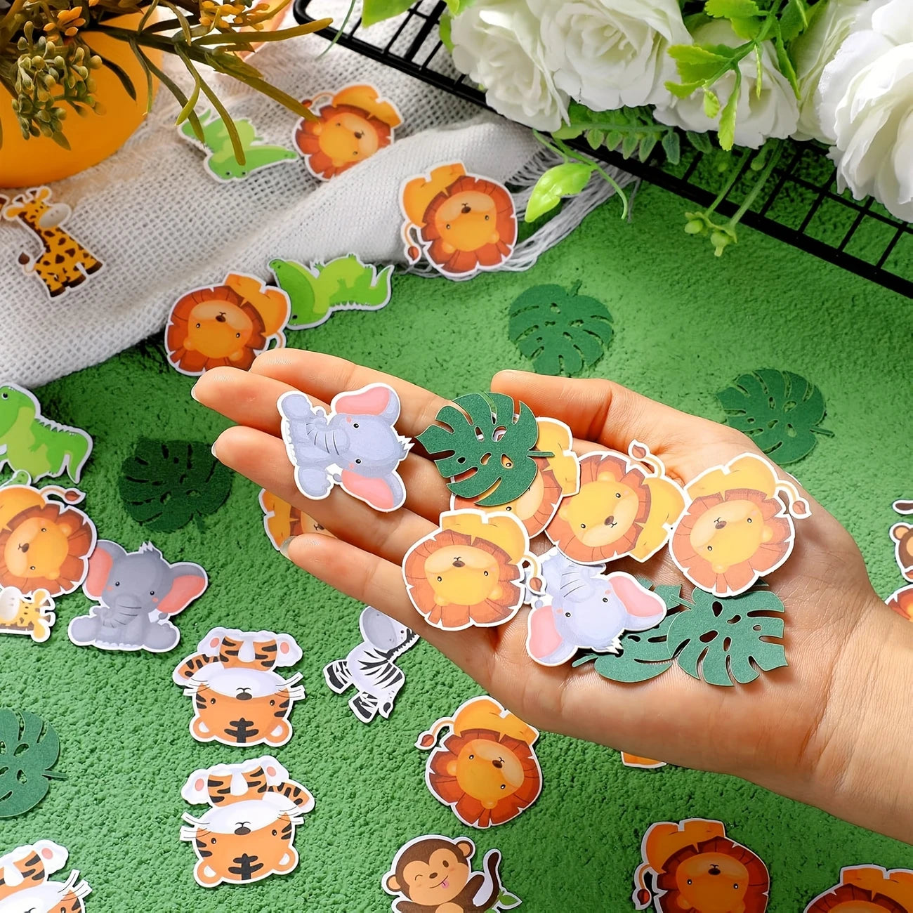 Jungle Animal Confetti 100pcs