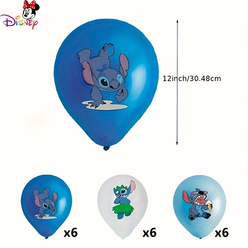Stitch Themed Latex Balloons Pack of 18