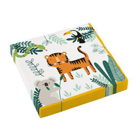 Get Wild Napkins Paper Napkins Pack of 16
