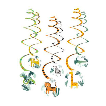 Get Wild Swirl Decoration Pack of 6