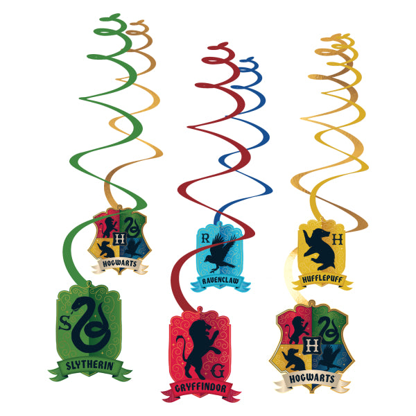 Harry Potter Houses Decoration Swirls Pack of 6