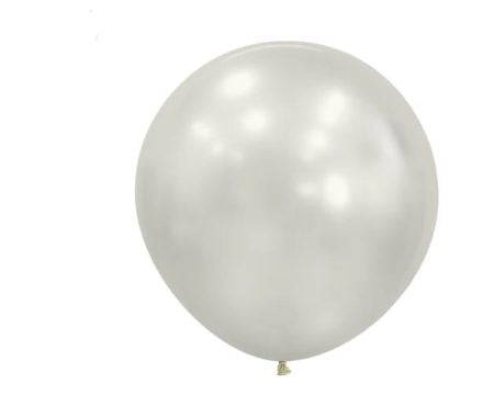 Silk Oyster White 45cm Latex Balloons Pack of 6