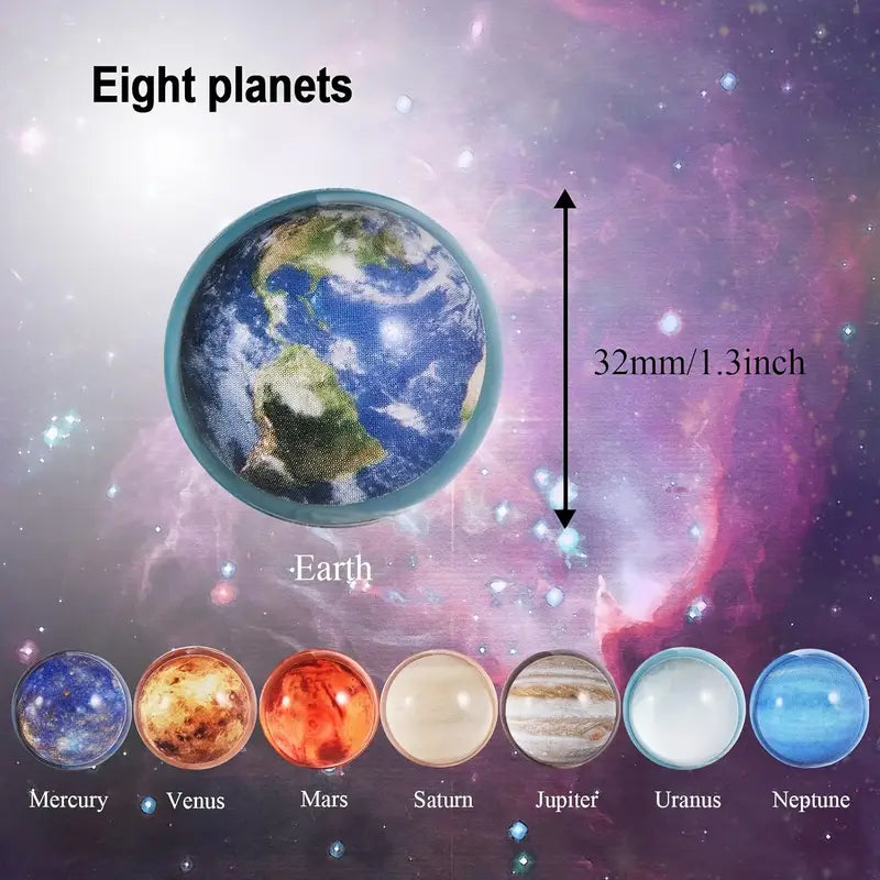 Space Solar System Eight Planets Bouncy Balls Pack of 24