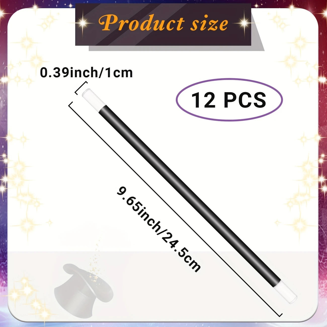 Plastic Magic Wands Pack of 12