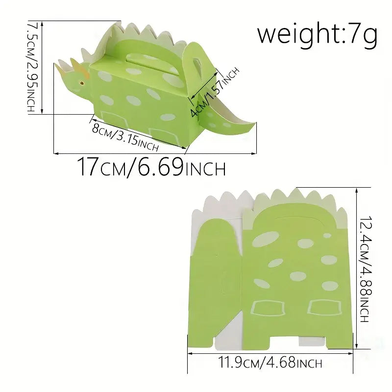 Dinosaur Theme Mini Favor Boxes Pack of 12