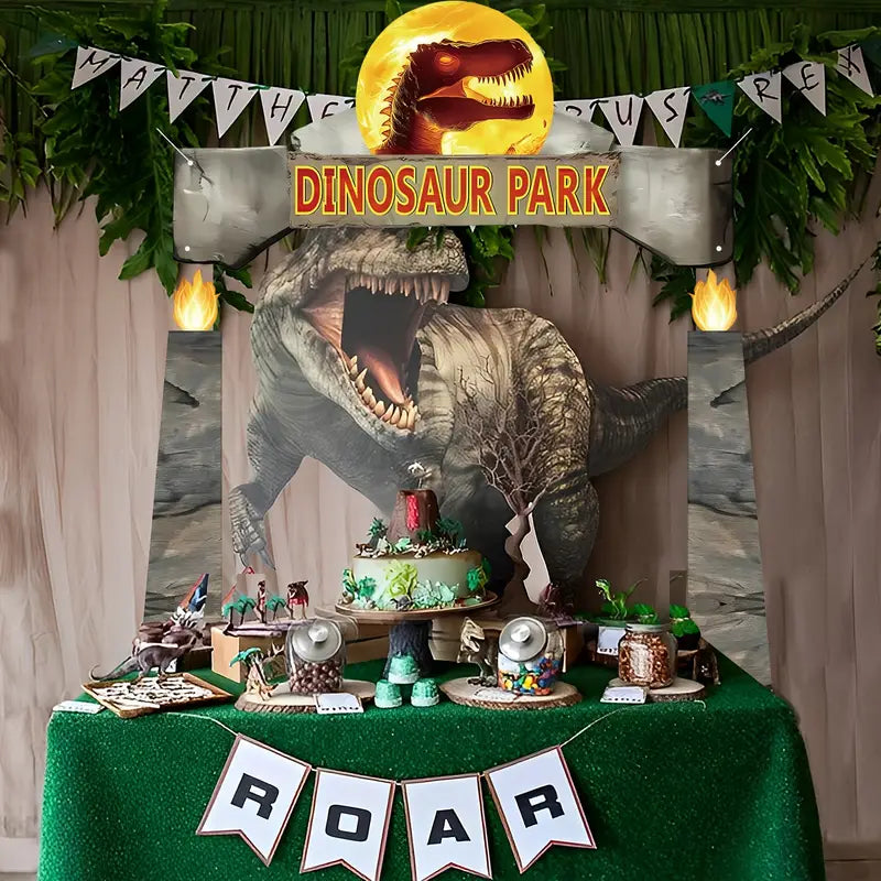 Dinosaur Park Sign Jurassic Dinosaur Park Backdrop