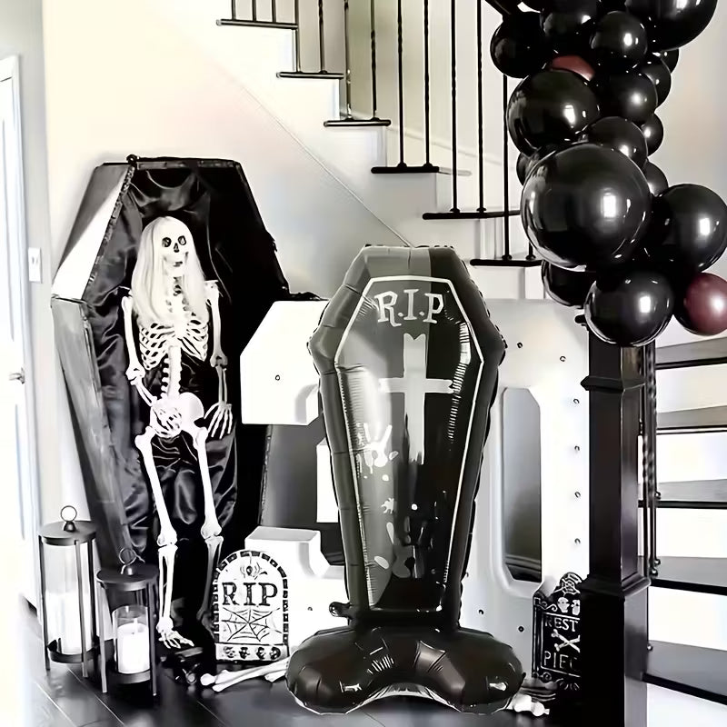 Coffin Standing Foil Balloon
