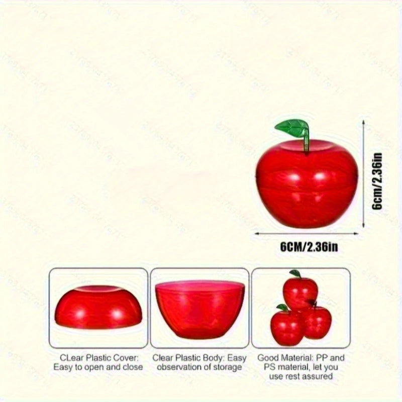Apple-Shaped Small Container Pack of 10